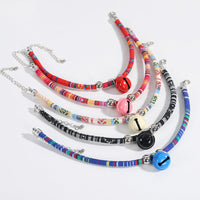HKM-1690941 Ethnic Style Adjustable Pet Collar with Bell for Cats and Puppies