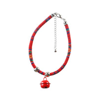 HKM-1690941 Ethnic Style Adjustable Pet Collar with Bell for Cats and Puppies