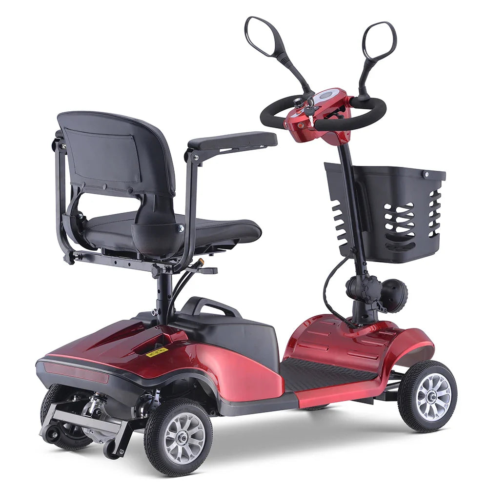 HKM-169107 All Terrain Foldable Mobility Scooter with 8-Inch Fat Tires for Seniors and Disabled Users