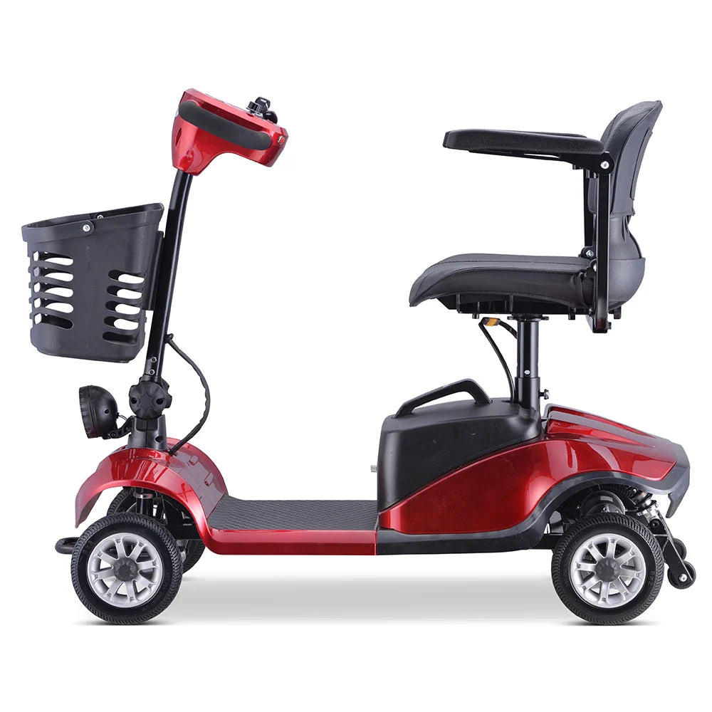 HKM-169107 All Terrain Foldable Mobility Scooter with 8-Inch Fat Tires for Seniors and Disabled Users