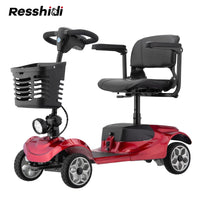 HKM-169107 All Terrain Foldable Mobility Scooter with 8-Inch Fat Tires for Seniors and Disabled Users