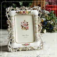HKM-169171 Pastoral Style Diamond Frame in Resin - 6 Inch, Versatile Hanging for Horizontal or Vertical Display