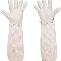 HKM-169299 Sheepskin Anti-Bee Gloves with Three-Layer Breathable Mesh Protection