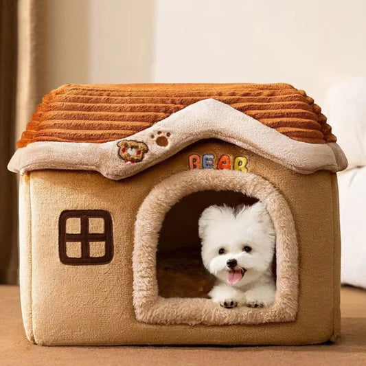 HKM-1693501 Cozy Fully Enclosed Pet House for Small to Large Dogs and Cats