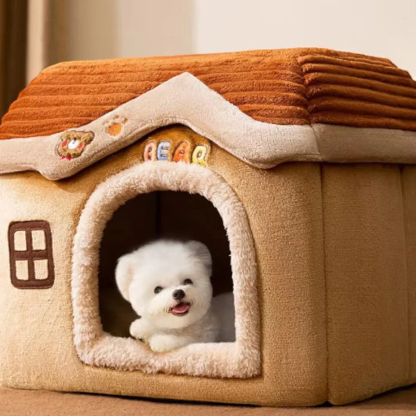 HKM-1693501 Cozy Fully Enclosed Pet House for Small to Large Dogs and Cats