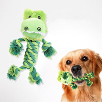 HKM-1694909 Interactive Dinosaur Plush Rope Dog Toy for Puppies and Aggressive Chewers