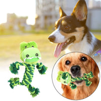 HKM-1694909 Interactive Dinosaur Plush Rope Dog Toy for Puppies and Aggressive Chewers