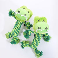 HKM-1694909 Interactive Dinosaur Plush Rope Dog Toy for Puppies and Aggressive Chewers