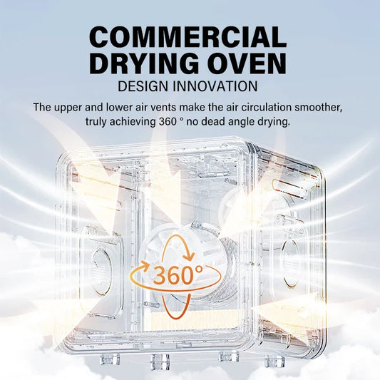 HKM-169491 Adjustable Speed Automatic Pet Dryer Box for Cats and Small Animals, Low Noise with Timer