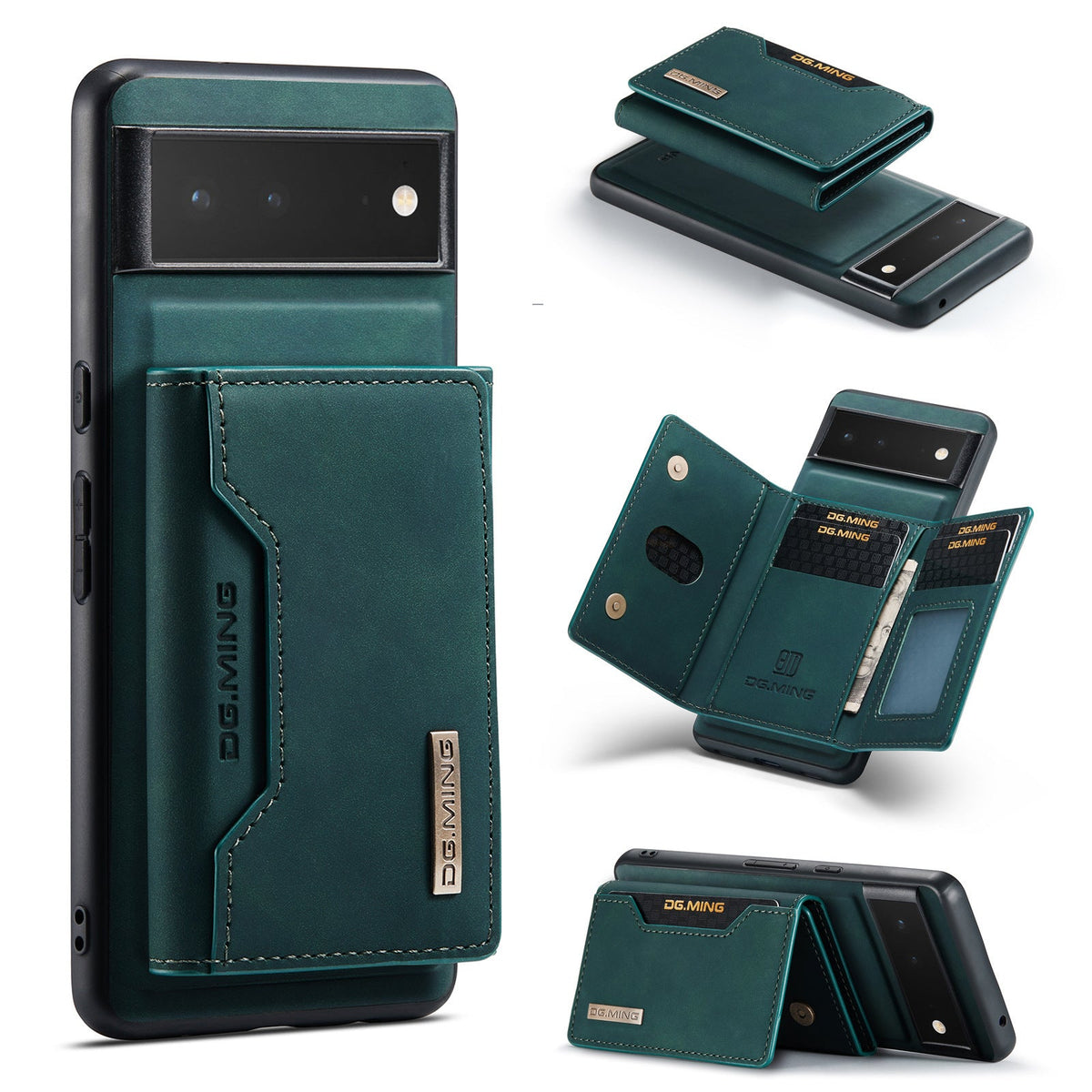 HKM-169491 Leather Magnetic Card Holder for Mobile Phones - Various Color Options Available
