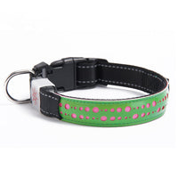HKM-1695421 Luminous Skull Patterned Nylon Collar for All Seasons - Adjustable & Versatile