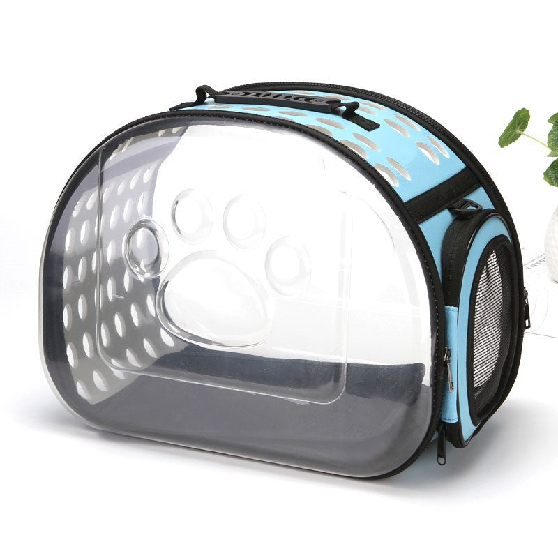 HKM-1695677 Portable Breathable Cat and Dog Backpack with Transparent Design and Ergonomic Strap