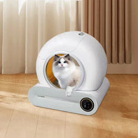 HKM-169683 Large 65L Smart Cat Litter Box with Easy Clean Design, Wide Entry, and APP Control
