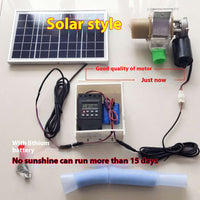 HKM-1697213 Solar-Powered Automatic Chicken and Duck Feeder with Timer and Watertight Design