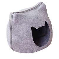 HKM-1697469 Cozy Felt Cat Bed for Deep Sleep in Multiple Colors