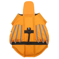 HKM-1697597 Reflective Pet Life Vest in Blue and Orange for Safe Outdoor Adventures