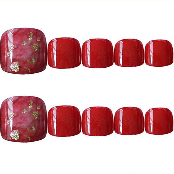 HKM-169875 Nail Art Design Set - 24 Finished Nail Accessories for Creative Styling