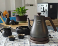 HKM-170003 Gooseneck Electric Cordless Kettle in Stainless Steel for Precise Brewing