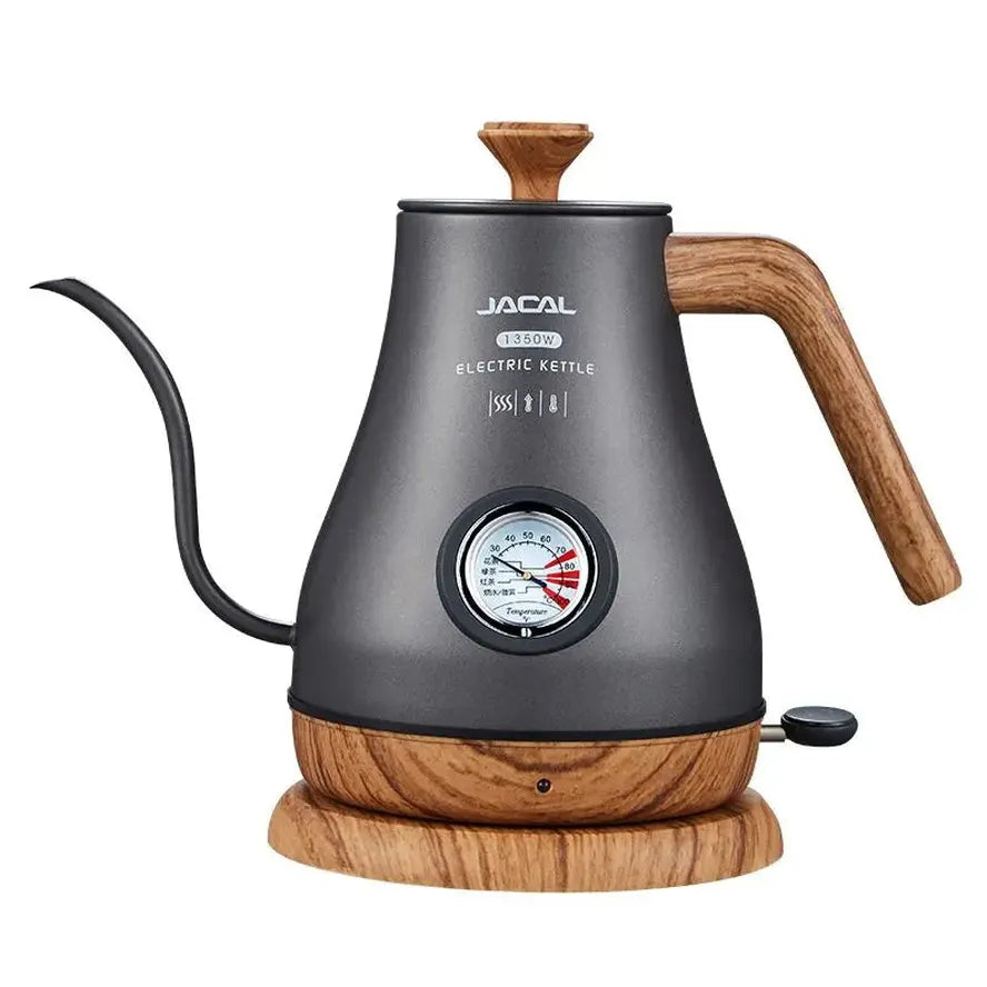 HKM-170003 Gooseneck Electric Cordless Kettle in Stainless Steel for Precise Brewing