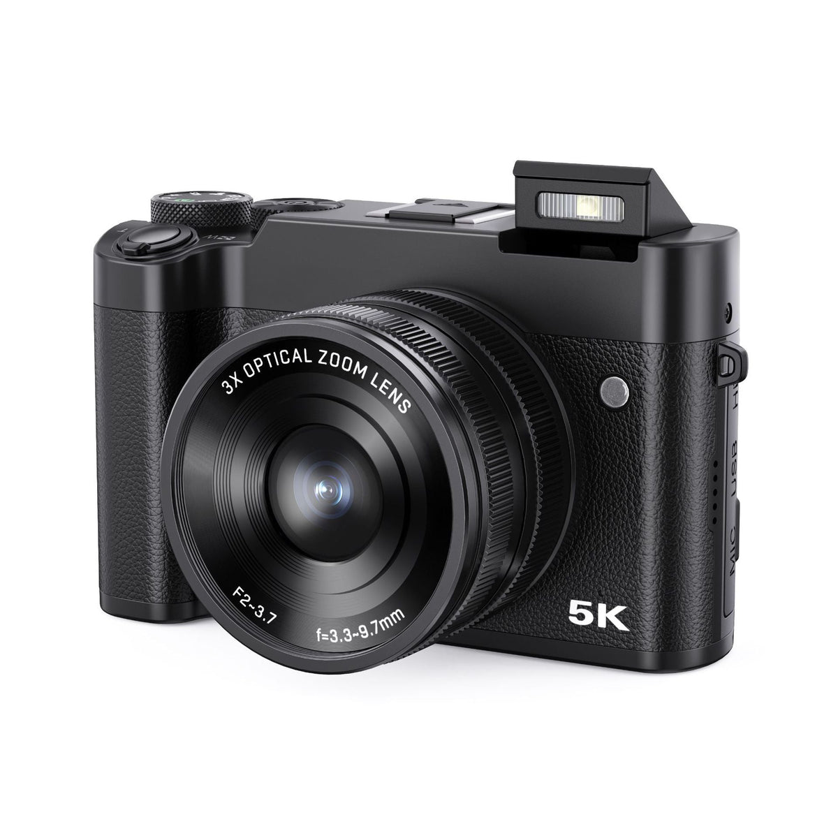 HKM-170131 5K HD Digital Optical Zoom Mirrorless Camera with 8MP Resolution and 3.2-Inch LCD Display