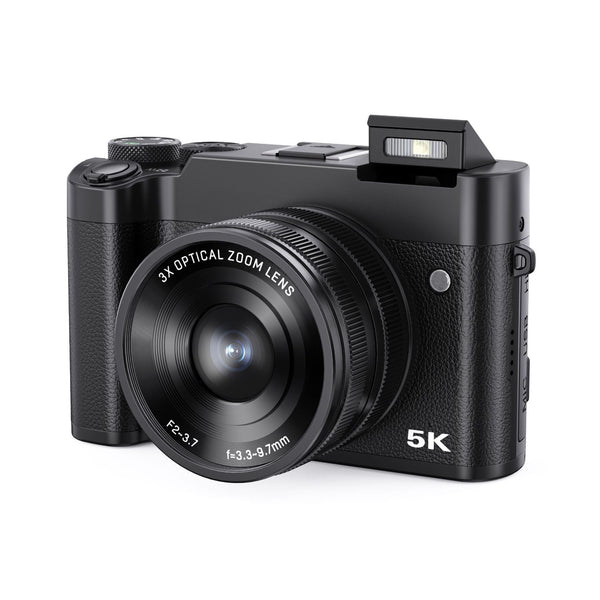 HKM-170131 5K HD Digital Optical Zoom Mirrorless Camera with 8MP Resolution and 3.2-Inch LCD Display