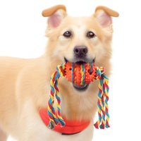 HKM-1701821 Durable Molar Teeth Cleaning Dog Rope Bite Balls in Various Colors