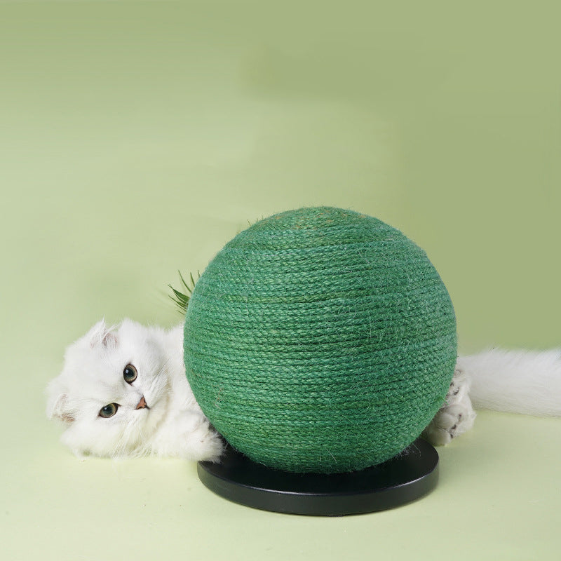 HKM-1702461 Cactus-Shaped Cat Scratching Ball Board with Sisal Post for Healthy Claw Maintenance