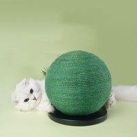 HKM-1702461 Cactus-Shaped Cat Scratching Ball Board with Sisal Post for Healthy Claw Maintenance