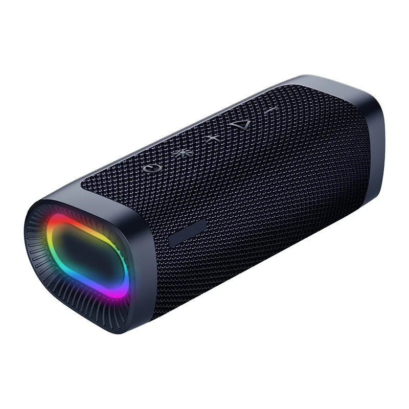 HKM-170387 Portable Outdoor Waterproof Speaker with Surround Sound, Hi-Fi MP3 Stereo and RGB LED Lights