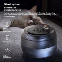 HKM-1705021 Automatic Loop Pet Drinking Bowl - 2.5L Water Dispenser in Xuanwu Black and Frost White
