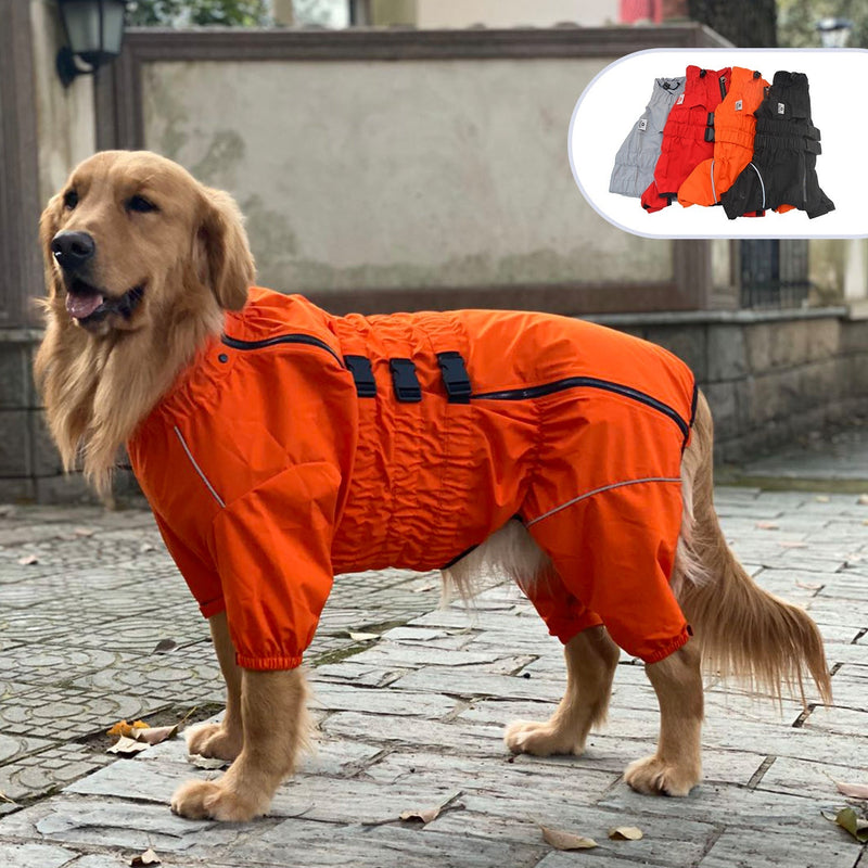 HKM-1706557 Outdoor Waterproof Dog Raincoat for All Breeds – Multiple Sizes Available