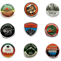 HKM-170707 Matte Cartoon PVC Stickers - Waterproof National Park Series, Small Size, 25g