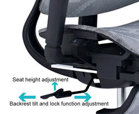 HKM-170835 Ergonomic High Back Mesh Executive Swivel Office Chair with Footrest