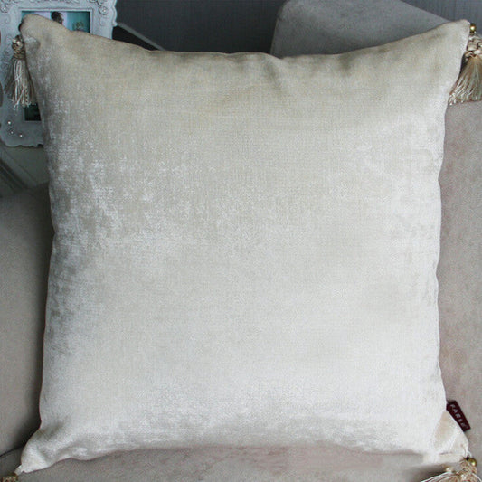 HKM-170835 European-Style Simple Solid Color Audrey Snowy Pillow with Four-Corner Ear, Available in Multiple Sizes and Colors