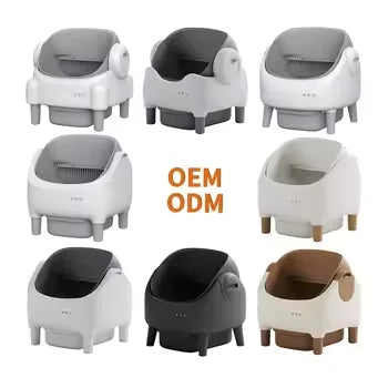 HKM-170835 Extra Large Automatic Cat Litter Box with Easy Clean Features and Remote Control