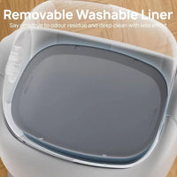 HKM-170835 Extra Large Automatic Cat Litter Box with Easy Clean Features and Remote Control