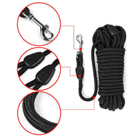 HKM-1708733 Durable Nylon Dog Leash for Medium and Large Dogs - Long Tracking Round Rope Options Available