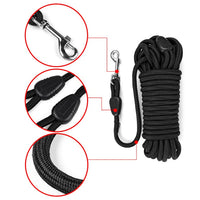 HKM-1708733 Durable Nylon Dog Leash for Medium and Large Dogs - Long Tracking Round Rope Options Available