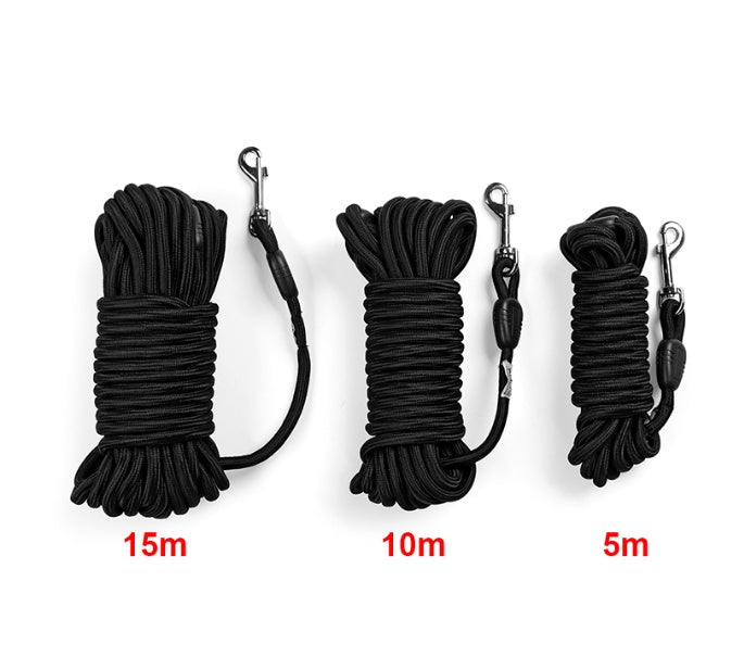 HKM-1708733 Durable Nylon Dog Leash for Medium and Large Dogs - Long Tracking Round Rope Options Available