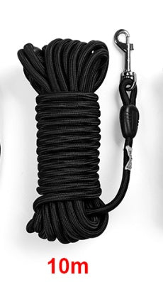 HKM-1708733 Durable Nylon Dog Leash for Medium and Large Dogs - Long Tracking Round Rope Options Available