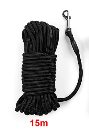 HKM-1708733 Durable Nylon Dog Leash for Medium and Large Dogs - Long Tracking Round Rope Options Available