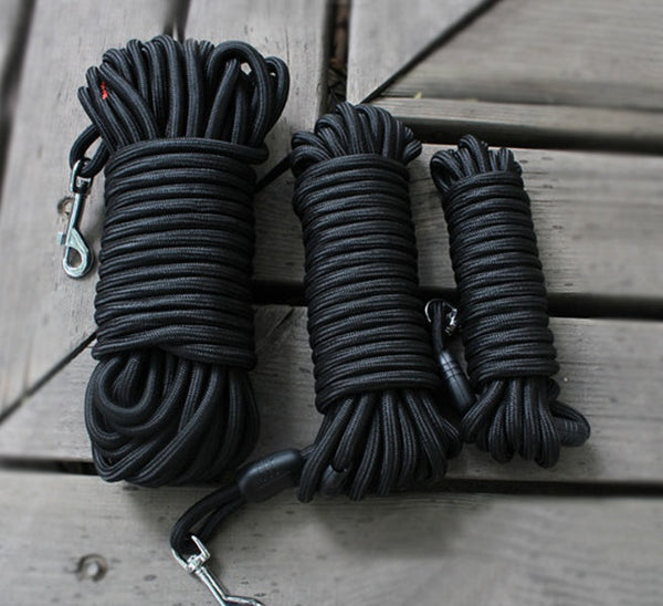 HKM-1708733 Durable Nylon Dog Leash for Medium and Large Dogs - Long Tracking Round Rope Options Available