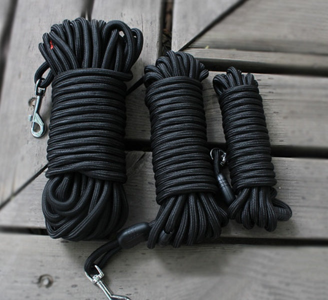 HKM-1708733 Durable Nylon Dog Leash for Medium and Large Dogs - Long Tracking Round Rope Options Available