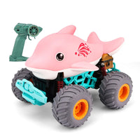 HKM-170963 Remote Control Dolphin-Themed Off-Road Car for Kids - Electric Climbing Toy Truck, Indoor-Outdoor Use