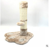 HKM-1709757 Wooden Cat Stick Toy with Hemp Feather Rope and Bell for Playful Kittens