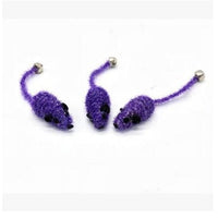 HKM-1709757 Wooden Cat Stick Toy with Hemp Feather Rope and Bell for Playful Kittens