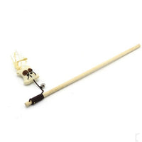 HKM-1709757 Wooden Cat Stick Toy with Hemp Feather Rope and Bell for Playful Kittens