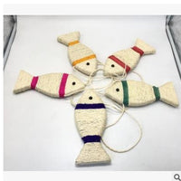 HKM-1709757 Wooden Cat Stick Toy with Hemp Feather Rope and Bell for Playful Kittens