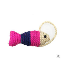 HKM-1709757 Wooden Cat Stick Toy with Hemp Feather Rope and Bell for Playful Kittens