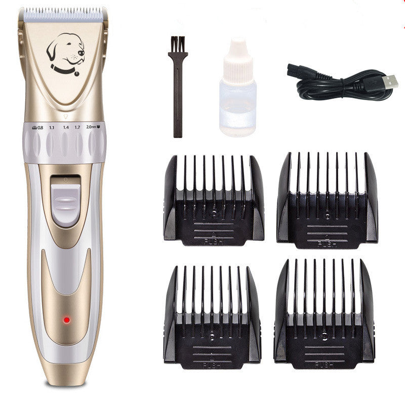 HKM-1710525 Ceramic Blade Electric Pet Shaver with USB Charging and 150-Minute Runtime